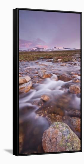 Norway, Nordland, Saltfjellet Svartisen National Park, Semskadalen, River Semska, Bolna-Rainer Mirau-Framed Stretched Canvas