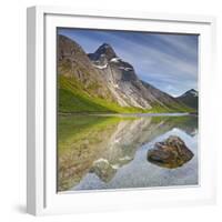 Norway, Nordland, Tysfjord, Stefjordbotn, Stetind, Stefjord-Rainer Mirau-Framed Photographic Print