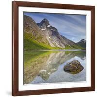 Norway, Nordland, Tysfjord, Stefjordbotn, Stetind, Stefjord-Rainer Mirau-Framed Photographic Print