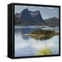 Norway, Northern Country, Lofoten, Ballangen, Efjorden, Kjerringvikstraumen, Stortinden-Rainer Mirau-Framed Stretched Canvas