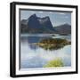 Norway, Northern Country, Lofoten, Ballangen, Efjorden, Kjerringvikstraumen, Stortinden-Rainer Mirau-Framed Photographic Print