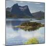 Norway, Northern Country, Lofoten, Ballangen, Efjorden, Kjerringvikstraumen, Stortinden-Rainer Mirau-Mounted Photographic Print