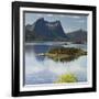 Norway, Northern Country, Lofoten, Ballangen, Efjorden, Kjerringvikstraumen, Stortinden-Rainer Mirau-Framed Photographic Print