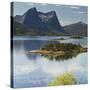 Norway, Northern Country, Lofoten, Ballangen, Efjorden, Kjerringvikstraumen, Stortinden-Rainer Mirau-Stretched Canvas