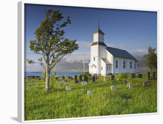 Norway, Northern Country, Lofoten, Gimsoya, Church, Gimsšy-Rainer Mirau-Framed Photographic Print