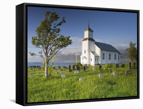 Norway, Northern Country, Lofoten, Gimsoya, Church, Gimsšy-Rainer Mirau-Framed Stretched Canvas