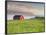 Norway, Northern Country, Lofoten, Gimsoya, Meadow, Hut-Rainer Mirau-Framed Photographic Print