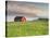 Norway, Northern Country, Lofoten, Gimsoya, Meadow, Hut-Rainer Mirau-Stretched Canvas