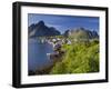 Norway, Northern Country, Lofoten, Moskenesoya, Pure, to Pure Fjords, Hamnoya-Rainer Mirau-Framed Photographic Print