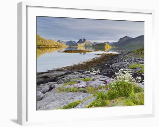 Norway, Northern Country, Lofoten, Moskenesoya, Rossoystraumenen-Rainer Mirau-Framed Photographic Print