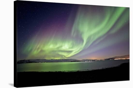 Norway, Northern Lights, Aurora Borealis-Bernd Rommelt-Stretched Canvas