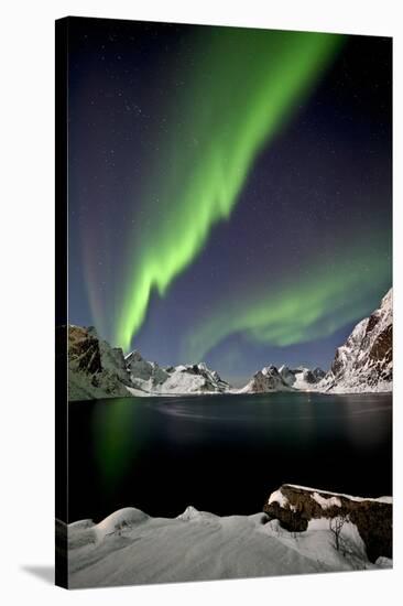 Norway, Northern Lights, Aurora Borealis-Bernd Rommelt-Stretched Canvas