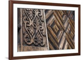 Norway, Oslo. Historic Hand Carved Wooden Loft-Cindy Miller Hopkins-Framed Photographic Print