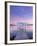 Norway, Oslo, Oslo Fjord, Jetty over Lake at Dusk-Shaun Egan-Framed Photographic Print