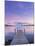 Norway, Oslo, Oslo Fjord, Jetty over Lake at Dusk-Shaun Egan-Mounted Photographic Print