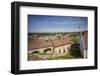 Norway, Ostfold County, Halden, town view from Fredriksten Fortress-Walter Bibikow-Framed Photographic Print