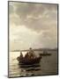 Norway, Painting of Fishing in Christiania Fjord-null-Mounted Giclee Print