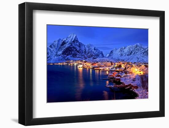 Norway, Province Northern Country, Lofoten, Moskenesoya, Pure-Bernd Rommelt-Framed Photographic Print