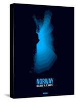 Norway Radiant Map 2-NaxArt-Stretched Canvas