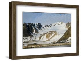 Norway, Spitsbergen. Glacial Landscape Along the Northern Coast-Steve Kazlowski-Framed Photographic Print