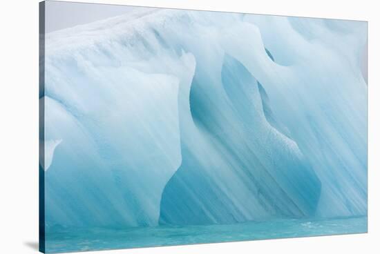 Norway, Spitsbergen. Iceberg Floating Along Northwest Coast-Steve Kazlowski-Stretched Canvas