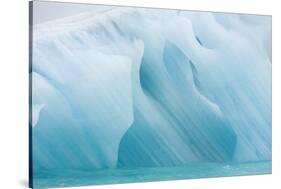 Norway, Spitsbergen. Iceberg Floating Along Northwest Coast-Steve Kazlowski-Stretched Canvas