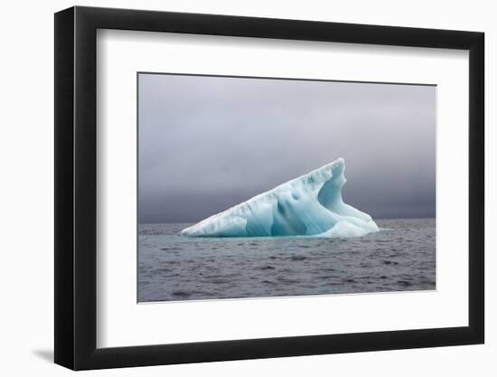 Norway, Spitsbergen. Iceberg Floating Along the Coast in Summer-Steve Kazlowski-Framed Premium Photographic Print