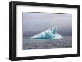 Norway, Spitsbergen. Iceberg Floating Along the Coast in Summer-Steve Kazlowski-Framed Premium Photographic Print