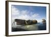 Norway, Spitsbergen, Nordauslandet. Walrus Group Rests on Sea Ice-Steve Kazlowski-Framed Photographic Print