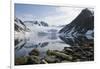 Norway, Spitsbergen, Sallyhammna. Vertebrae of a Fin Whale on a Beach-Steve Kazlowski-Framed Photographic Print