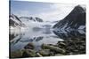 Norway, Spitsbergen, Sallyhammna. Vertebrae of a Fin Whale on a Beach-Steve Kazlowski-Stretched Canvas