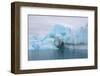 Norway. Svalbard. Brasvelbreen. Turquoise Ice Bergs in the Calm Water-Inger Hogstrom-Framed Photographic Print