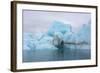 Norway. Svalbard. Brasvelbreen. Turquoise Ice Bergs in the Calm Water-Inger Hogstrom-Framed Photographic Print