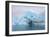 Norway. Svalbard. Brasvelbreen. Turquoise Ice Bergs in the Calm Water-Inger Hogstrom-Framed Photographic Print