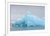 Norway. Svalbard. Brasvelbreen. Turquoise Ice Bergs in the Calm Water-Inger Hogstrom-Framed Premium Photographic Print