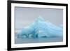 Norway. Svalbard. Brasvelbreen. Turquoise Ice Bergs in the Calm Water-Inger Hogstrom-Framed Premium Photographic Print