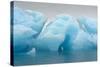 Norway. Svalbard. Brasvelbreen. Turquoise Ice Bergs in the Calm Water-Inger Hogstrom-Stretched Canvas