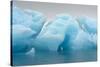 Norway. Svalbard. Brasvelbreen. Turquoise Ice Bergs in the Calm Water-Inger Hogstrom-Stretched Canvas