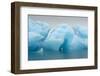 Norway. Svalbard. Brasvelbreen. Turquoise Ice Bergs in the Calm Water-Inger Hogstrom-Framed Photographic Print