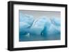 Norway. Svalbard. Brasvelbreen. Turquoise Ice Bergs in the Calm Water-Inger Hogstrom-Framed Photographic Print