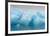 Norway. Svalbard. Brasvelbreen. Turquoise Ice Bergs in the Calm Water-Inger Hogstrom-Framed Photographic Print