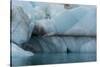 Norway. Svalbard. Brasvelbreen. Turquoise Ice Bergs in the Calm Water-Inger Hogstrom-Stretched Canvas