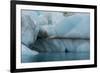 Norway. Svalbard. Brasvelbreen. Turquoise Ice Bergs in the Calm Water-Inger Hogstrom-Framed Photographic Print