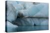 Norway. Svalbard. Brasvelbreen. Turquoise Ice Bergs in the Calm Water-Inger Hogstrom-Stretched Canvas