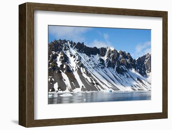 Norway. Svalbard. Hornsund. Heavily Eroded Peaks-Inger Hogstrom-Framed Photographic Print