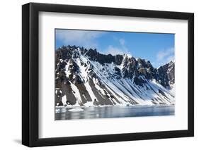 Norway. Svalbard. Hornsund. Heavily Eroded Peaks-Inger Hogstrom-Framed Photographic Print