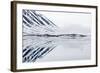 Norway, Svalbard, Monacobreen Glacier, Reflections of Mountains and Glacier-Ellen Goff-Framed Photographic Print