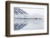 Norway, Svalbard, Monacobreen Glacier, Reflections of Mountains and Glacier-Ellen Goff-Framed Photographic Print