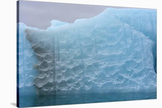 Norway. Svalbard. Nordaustlandet. Brasvelbreen. Textures of Icebergs-Inger Hogstrom-Stretched Canvas