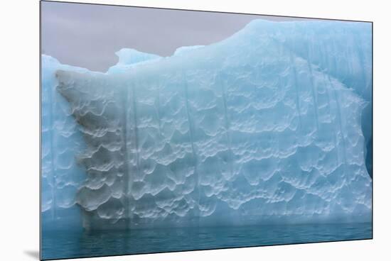 Norway. Svalbard. Nordaustlandet. Brasvelbreen. Textures of Icebergs-Inger Hogstrom-Mounted Premium Photographic Print